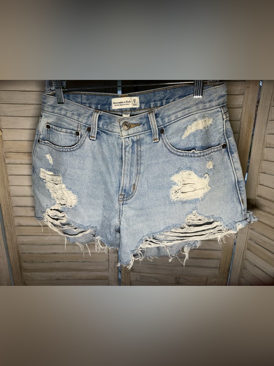 Abercrombie & Fitch Pants - Abercrombie & Fitch Light Wash Distressed Denim Shorts